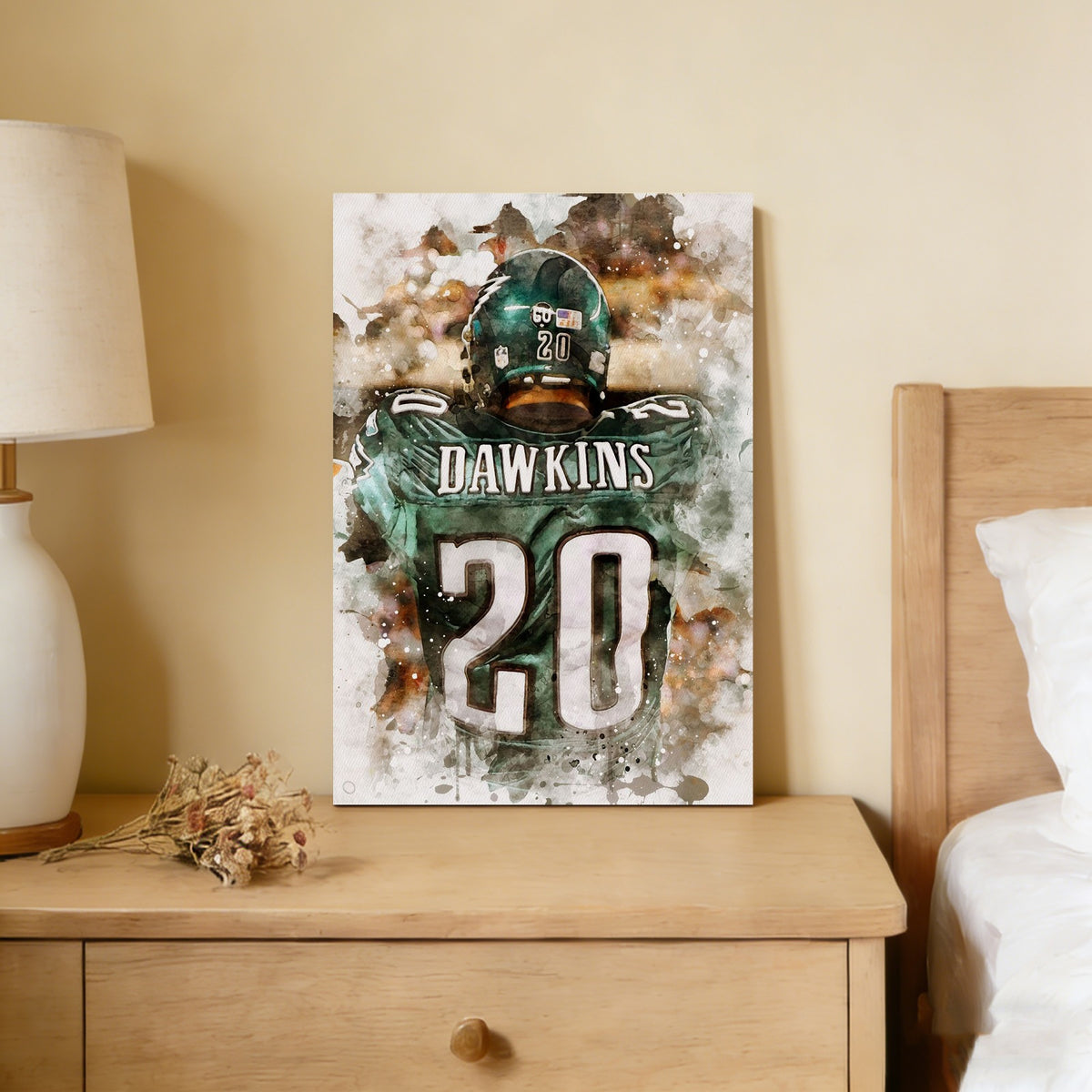 Brian Dawkins Art Poster 0 Canvas Wall Art Poster Decor Gift