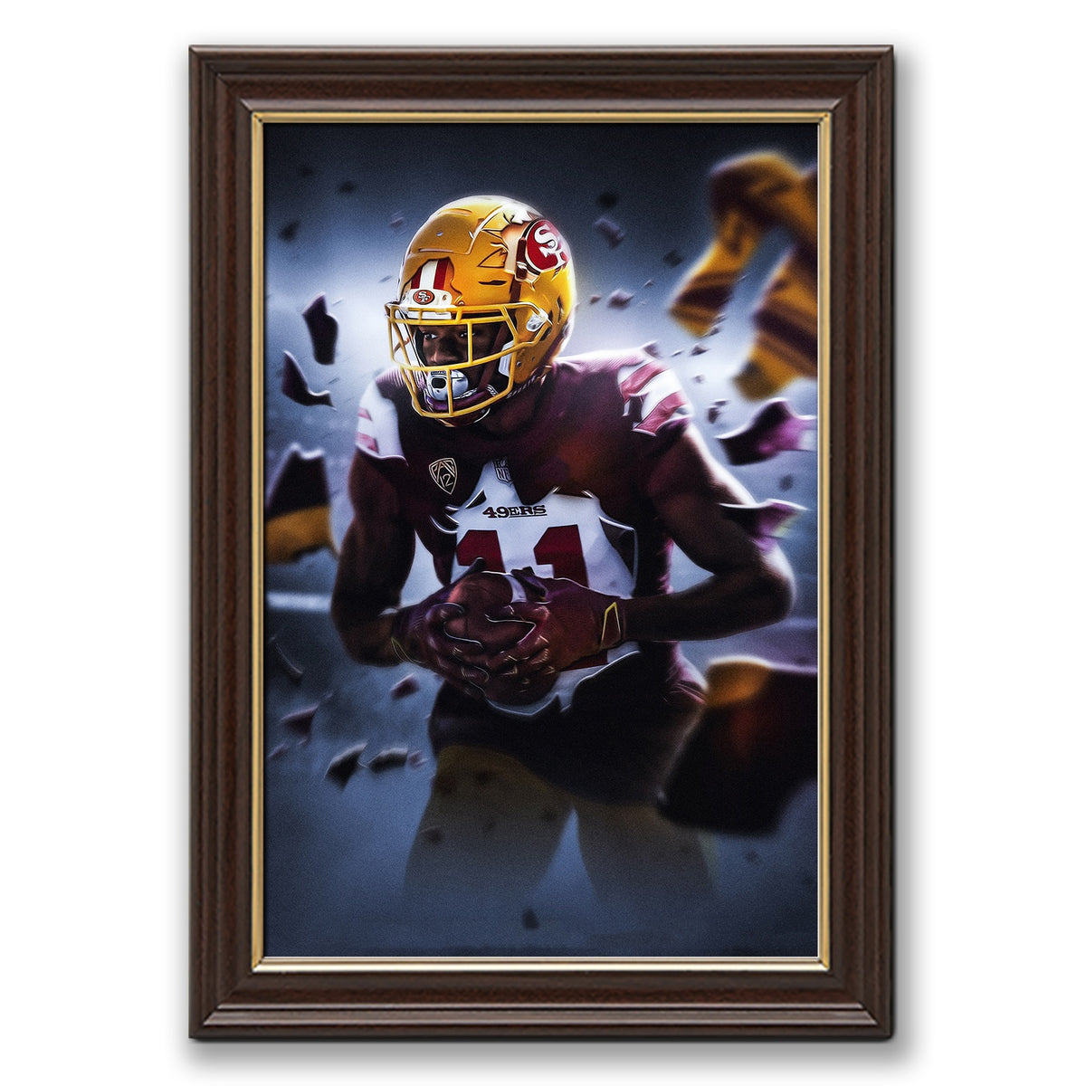 Brandon Aiyuk Art Sports Decorative Poster School Dormitory 1 Canvas Wall Art Poster Decor Gift