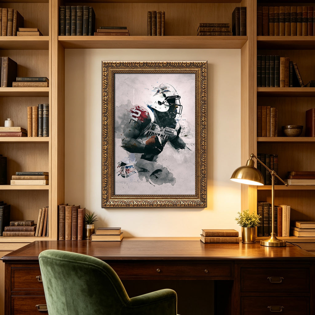 Brandon Whitaker Art Sports Decorative Poster School Dormitory 4 Canvas Wall Art Poster Decor Gift