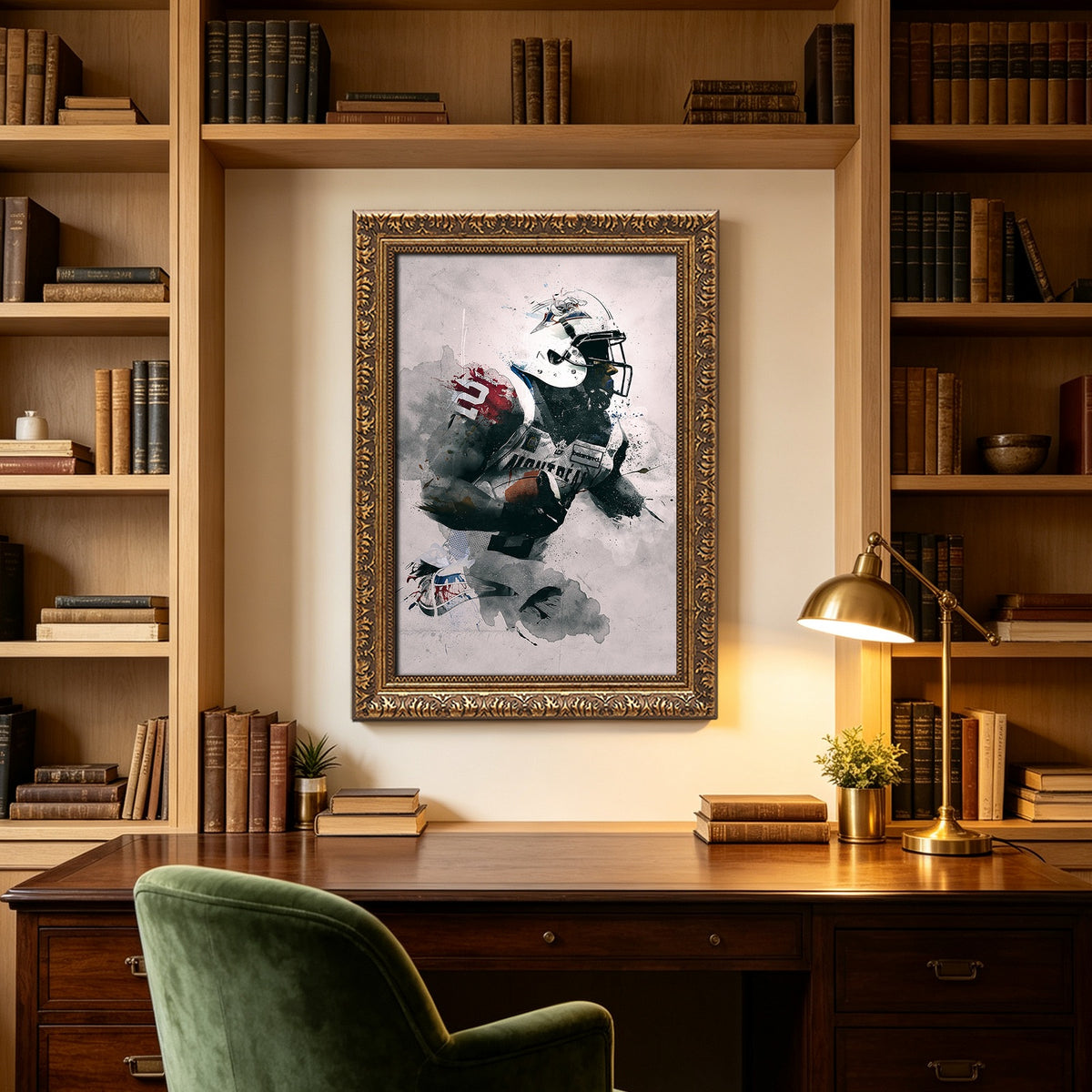 Brandon Whitaker Art Sports Decorative Poster School Dormitory 4 Canvas Wall Art Poster Decor Gift