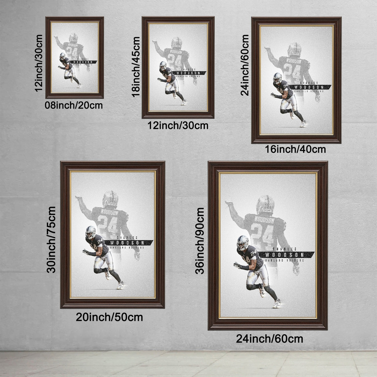 Charles Woodson Celebrity Sports Art Poster School Dining Room Decoration 6 Canvas Wall Art Poster Decor Gift