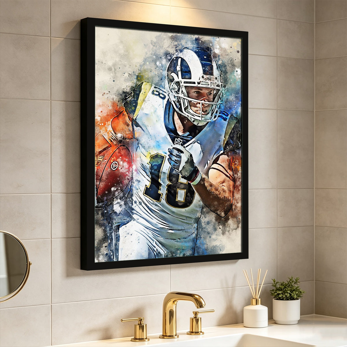 Cooper Kupp Celebrity Sports Art Poster School Dining Room Decoration 8 Canvas Wall Art Poster Decor Gift