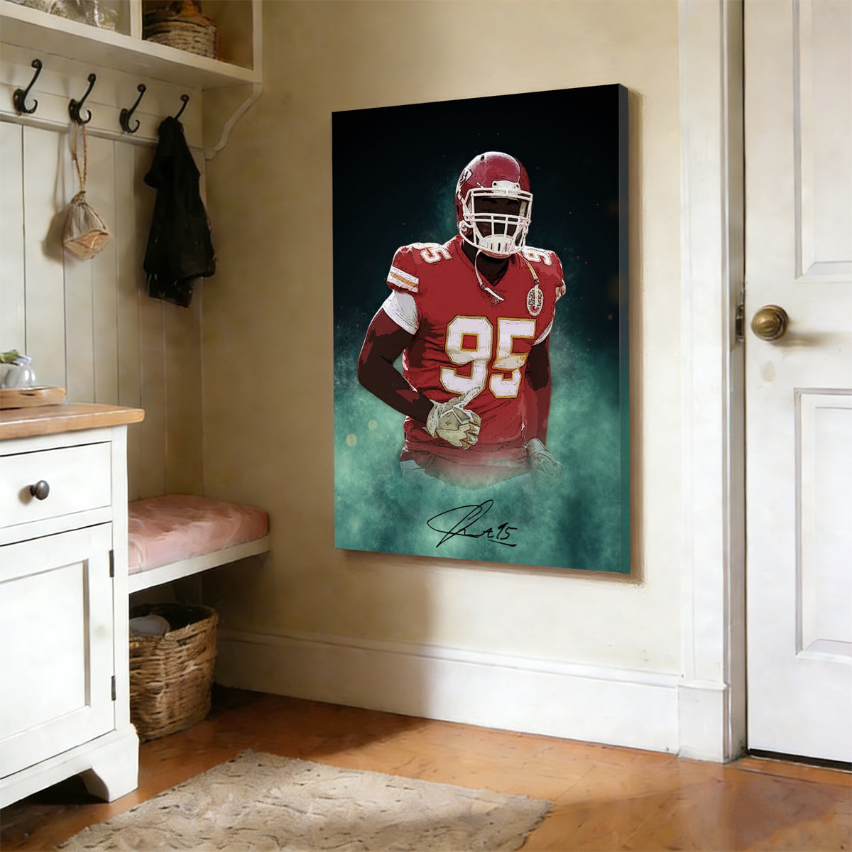 Chris Jones Celebrity Sports Art Poster School Dining Room Decoration 4 Canvas Wall Art Poster Decor Gift