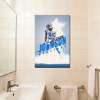 Calvin Johnson Celebrity Sports Art Poster School Dining Room Decoration 3 Canvas Wall Art Poster Decor Gift