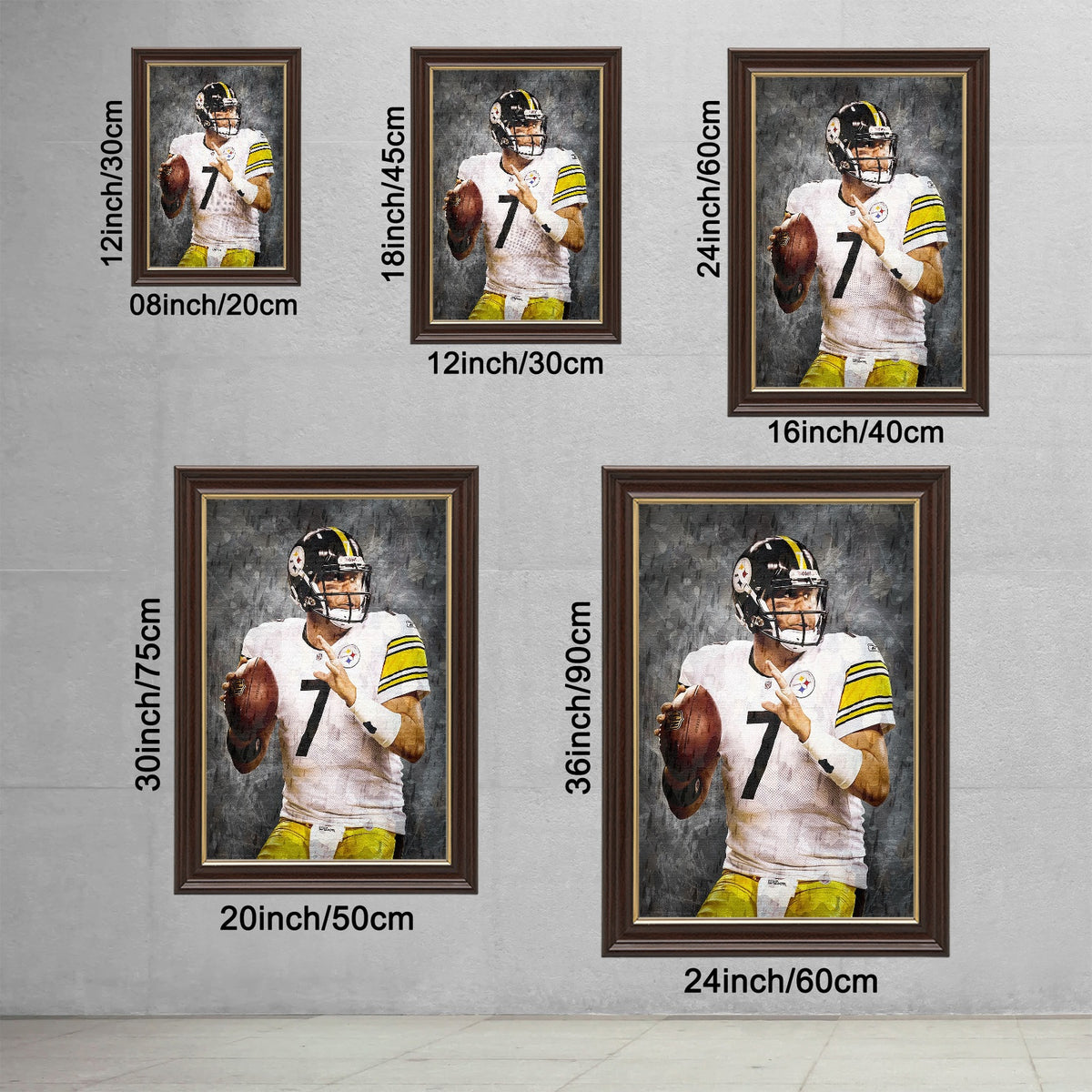 Ben Roethlisberger Celebrity Sports Art Poster School Dining Room Decoration 7 Canvas Wall Art Poster Decor Gift