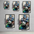 Chris Carson Celebrity Sports Art Poster School Dining Room Decoration 0 Canvas Wall Art Poster Decor Gift