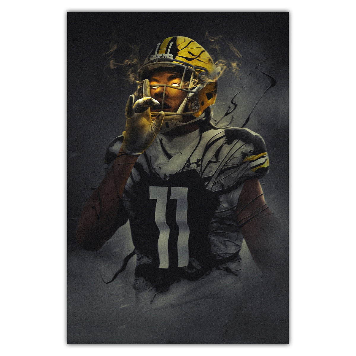 Chase Claypool Art Sports Decorative Poster School Dormitory 0 Canvas Wall Art Poster Decor Gift