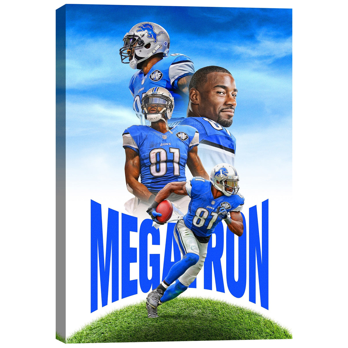 Calvin Johnson Celebrity Sports Art Poster School Dining Room Decoration 6 Canvas Wall Art Poster Decor Gift