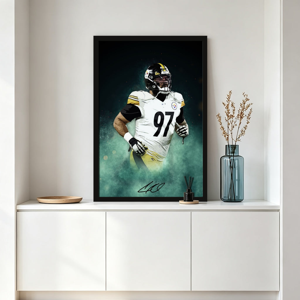 Cameron Heyward Celebrity Sports Art Poster School Dining Room Decoration 4 Canvas Wall Art Poster Decor Gift