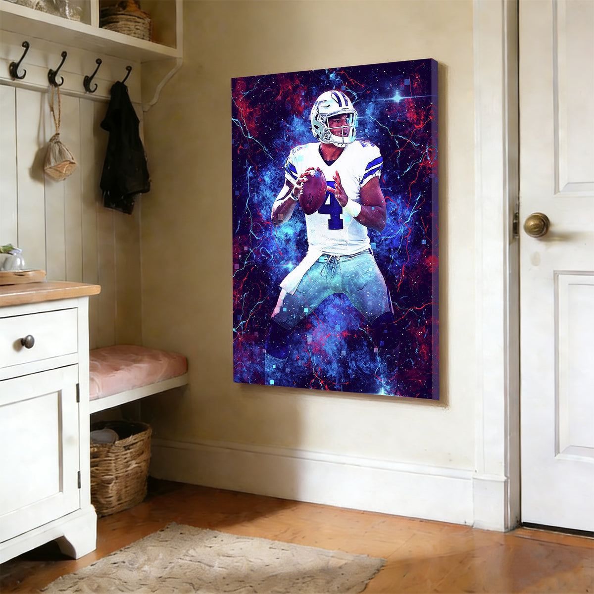 Dak Prescott Sports Celebrity Art Deco Poster 2 Canvas Wall Art Poster Decor Gift