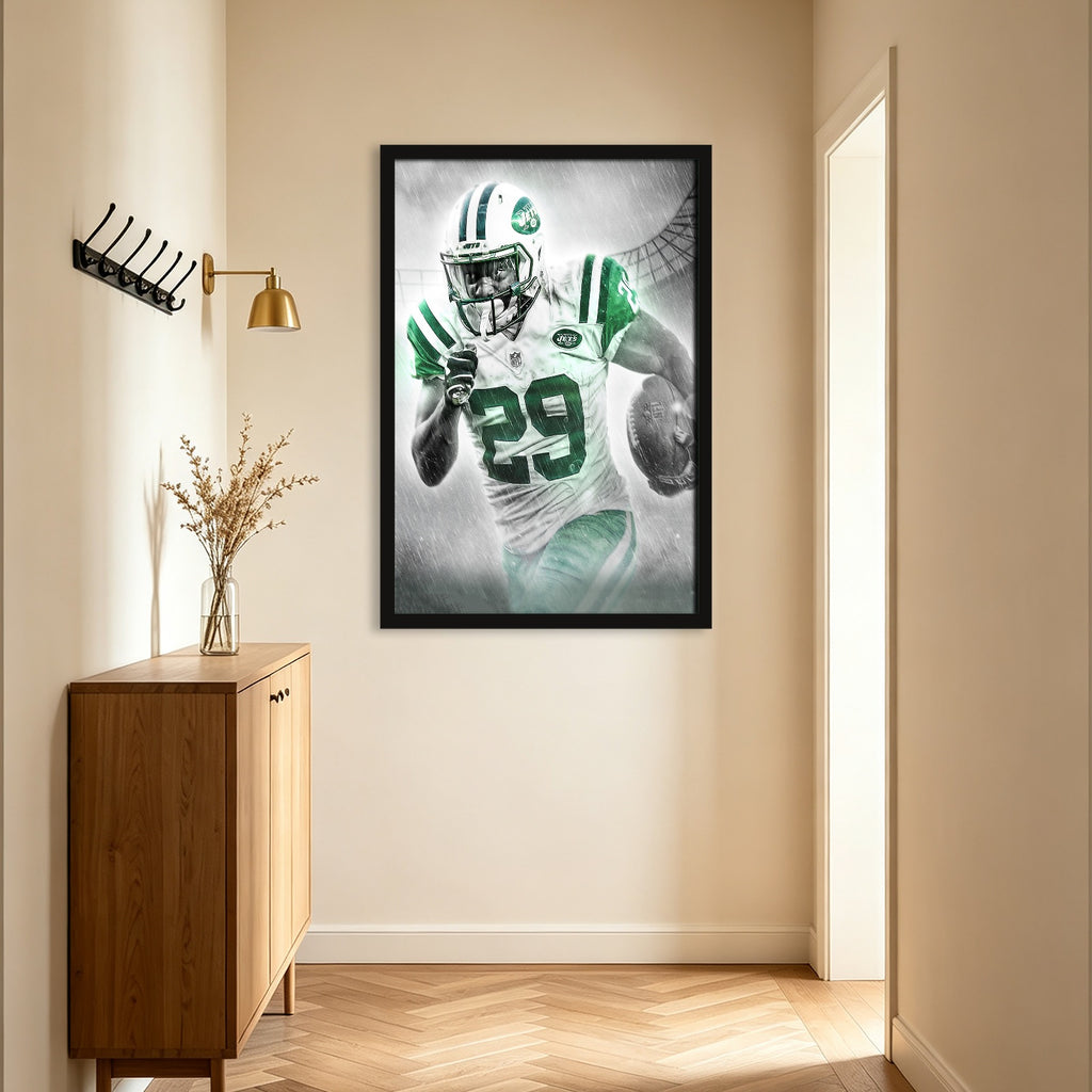 Bilal Powell Art Sports Decorative Poster School Dormitory 0 Canvas Wall Art Poster Decor Gift