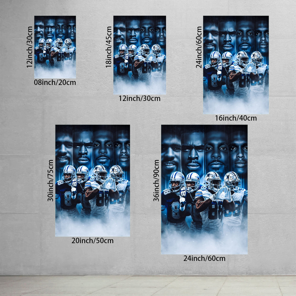 CeeDee Lamb Art Sports Decorative Poster School Dormitory 6 Canvas Wall Art Poster Decor Gift