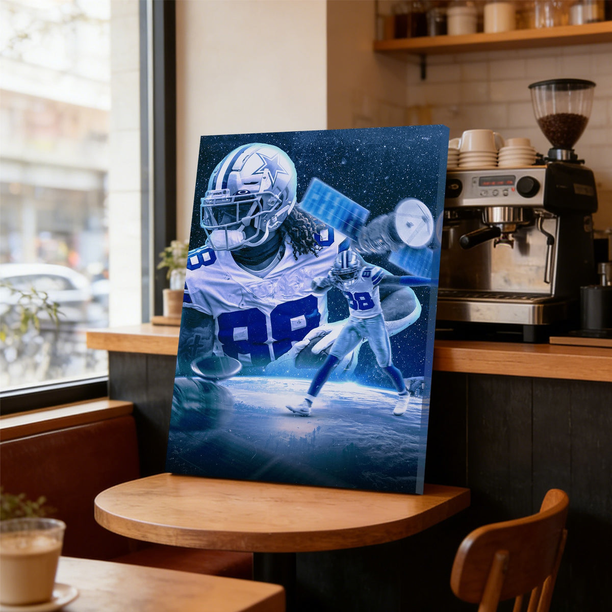 CeeDee Lamb Sports Celebrity Art Deco Poster 1 Canvas Wall Art Poster Decor Gift