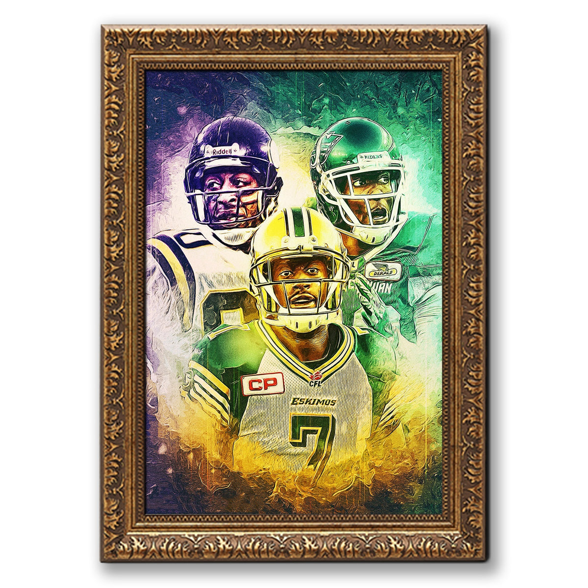 Cris Carter Duron Carter Kenny Stafford Art Sports Decorative Poster School Dormitory 4 Canvas Wall Art Poster Decor Gift