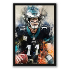 Carson Wentz Celebrity Sports Art Poster School Dining Room Decoration 5 Canvas Wall Art Poster Decor Gift