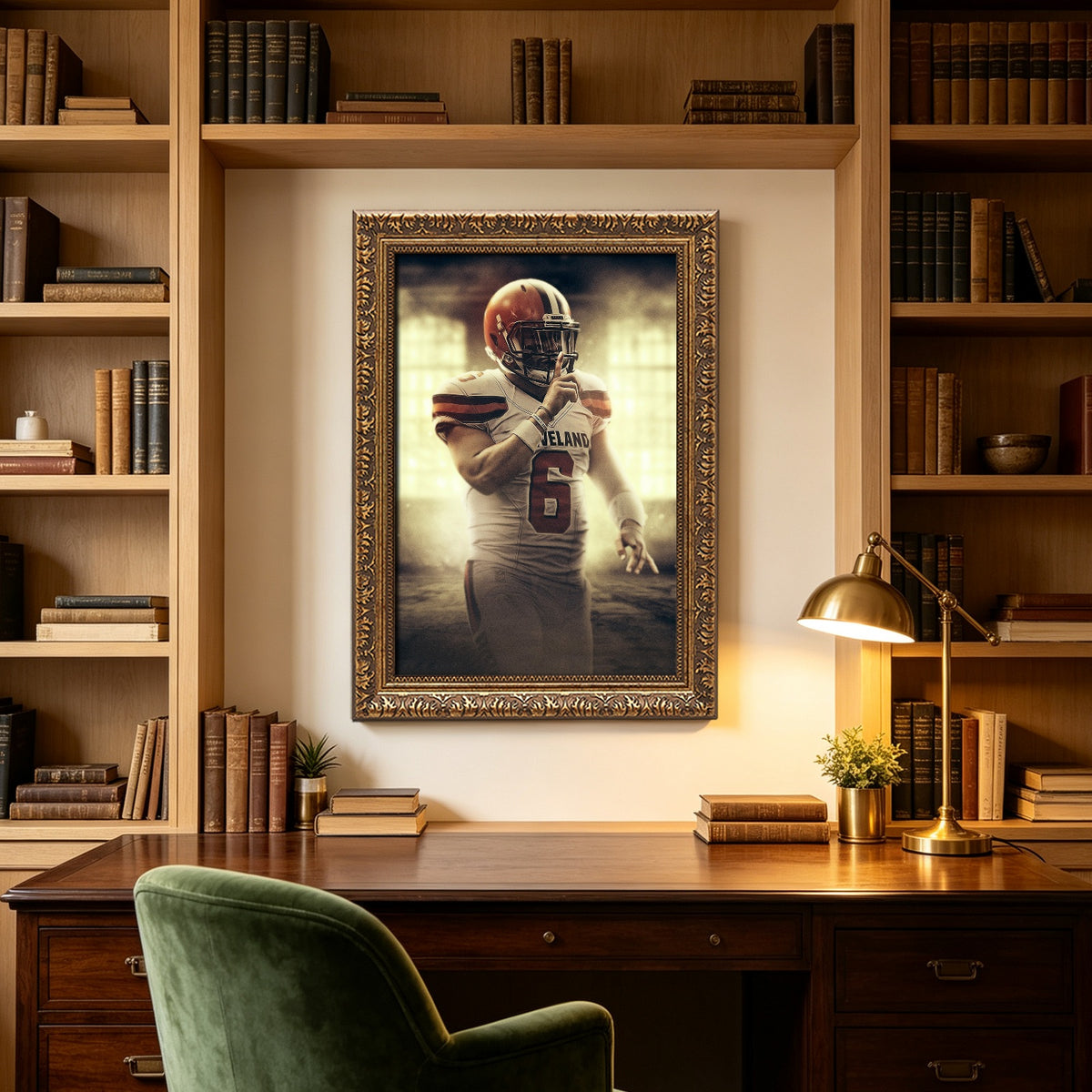 Baker Mayfield Art Sports Decorative Poster School Dormitory 2 Canvas Wall Art Poster Decor Gift