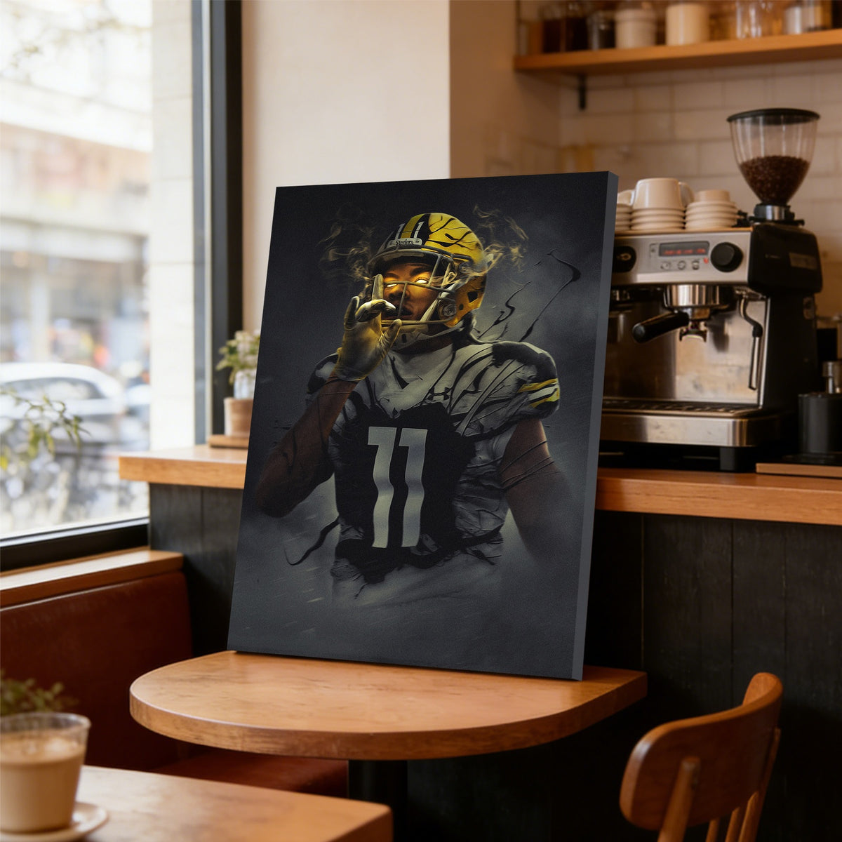 Chase Claypool Art Sports Decorative Poster School Dormitory 0 Canvas Wall Art Poster Decor Gift