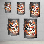 Baker Mayfield Sports Celebrity Art Deco Poster 10 Canvas Wall Art Poster Decor Gift