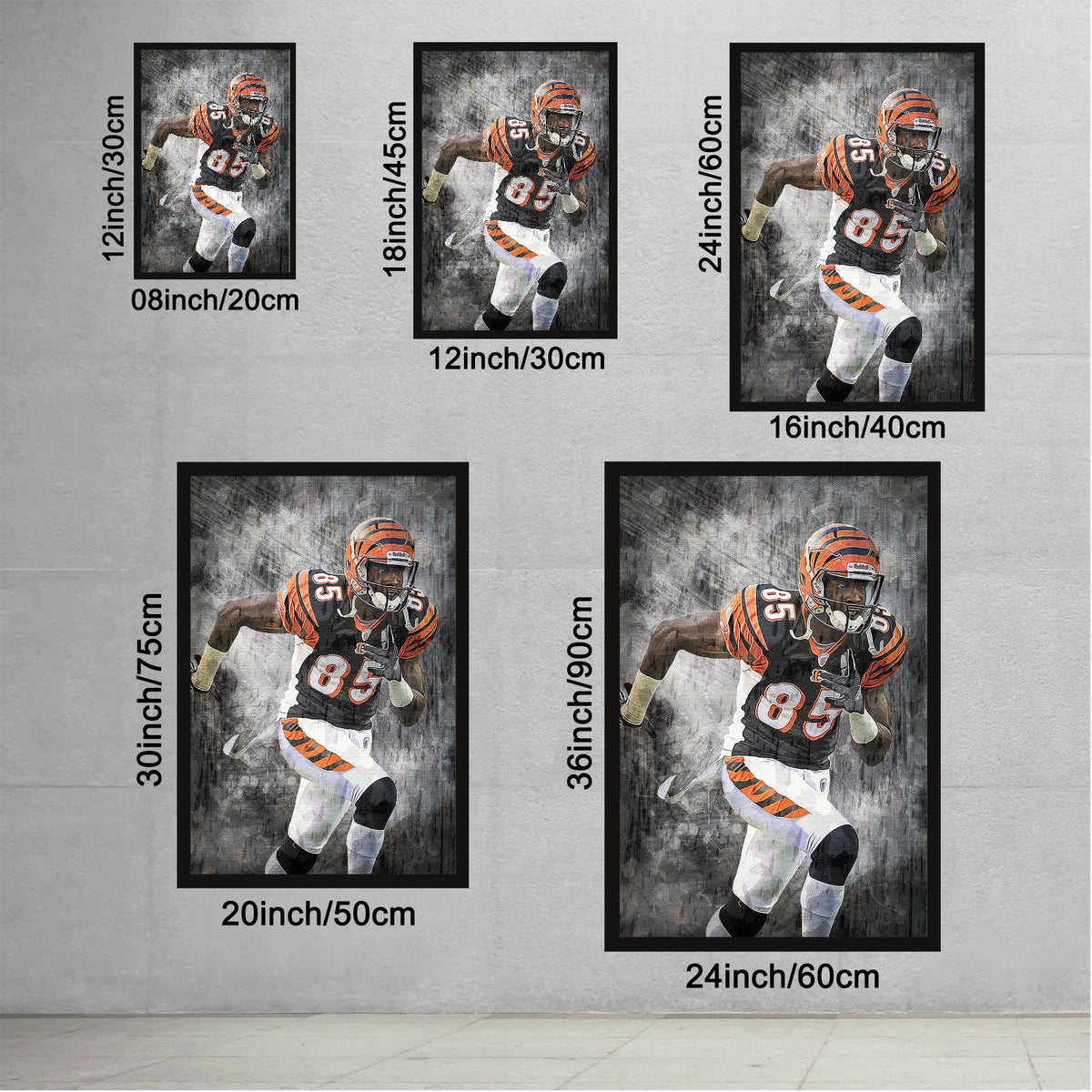 Chad Johnson Celebrity Sports Art Poster School Dining Room Decoration 4 Canvas Wall Art Poster Decor Gift