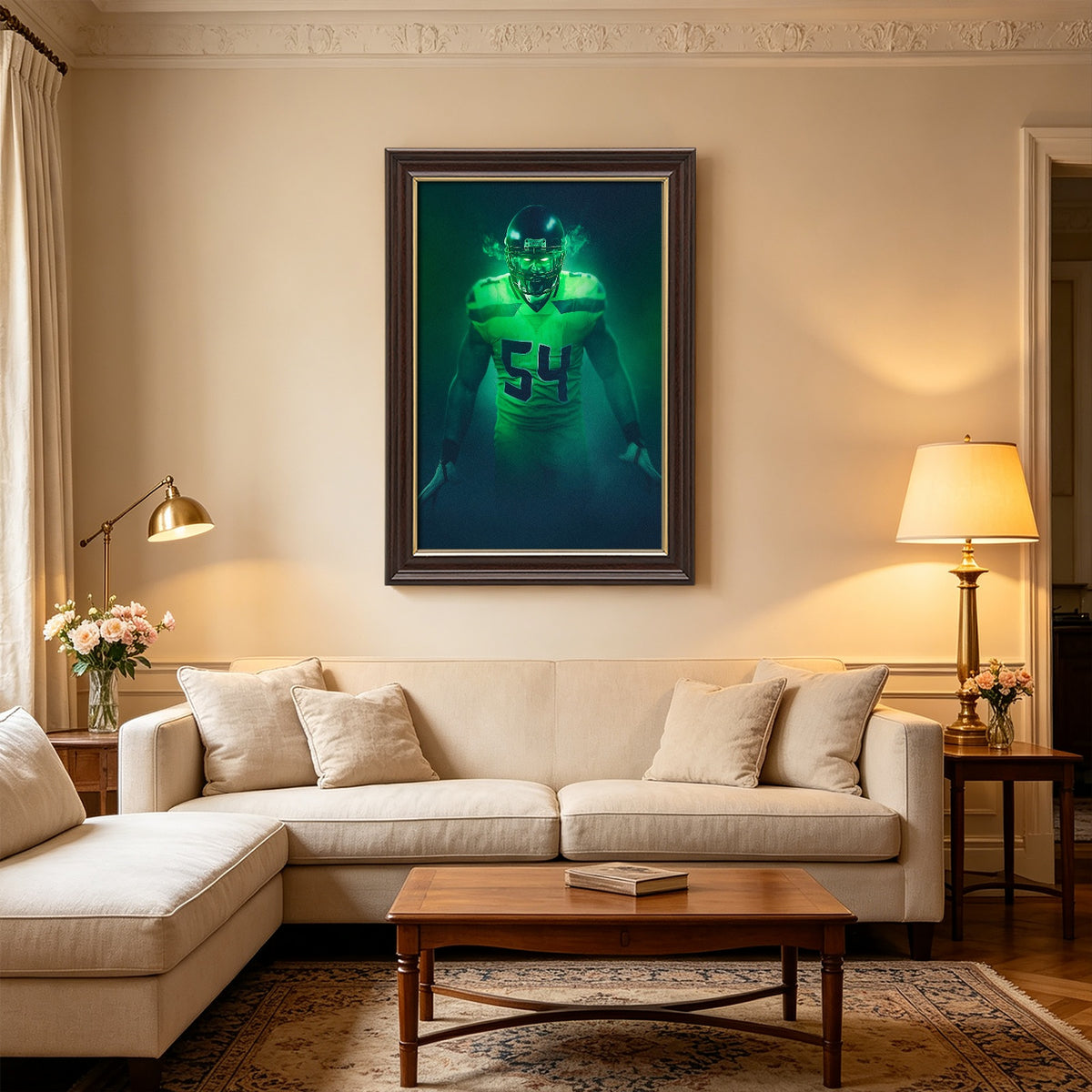 Bobby Wagner Art Sports Decorative Poster School Dormitory 6 Canvas Wall Art Poster Decor Gift
