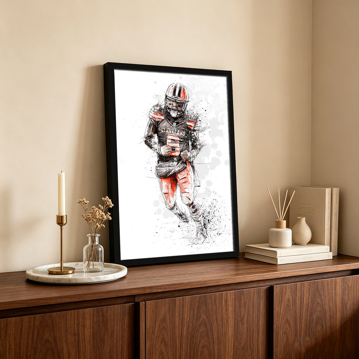 Baker Mayfield Art Sports Decorative Poster School Dormitory 0 Canvas Wall Art Poster Decor Gift
