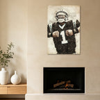 Cam Newton Sports Celebrity Art Deco Poster 8 Canvas Wall Art Poster Decor Gift