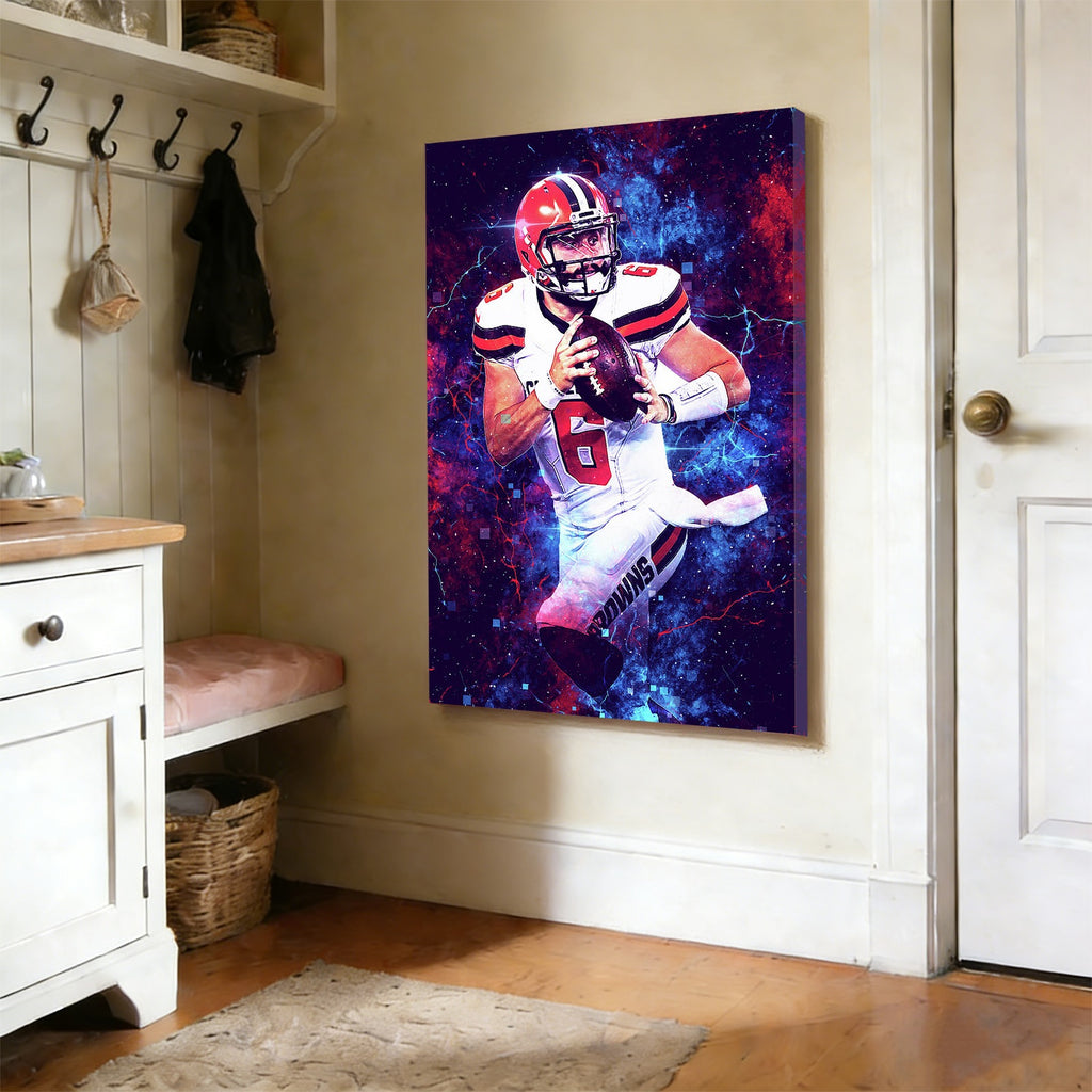 Baker Mayfield Sports Celebrity Art Deco Poster 1 Canvas Wall Art Poster Decor Gift