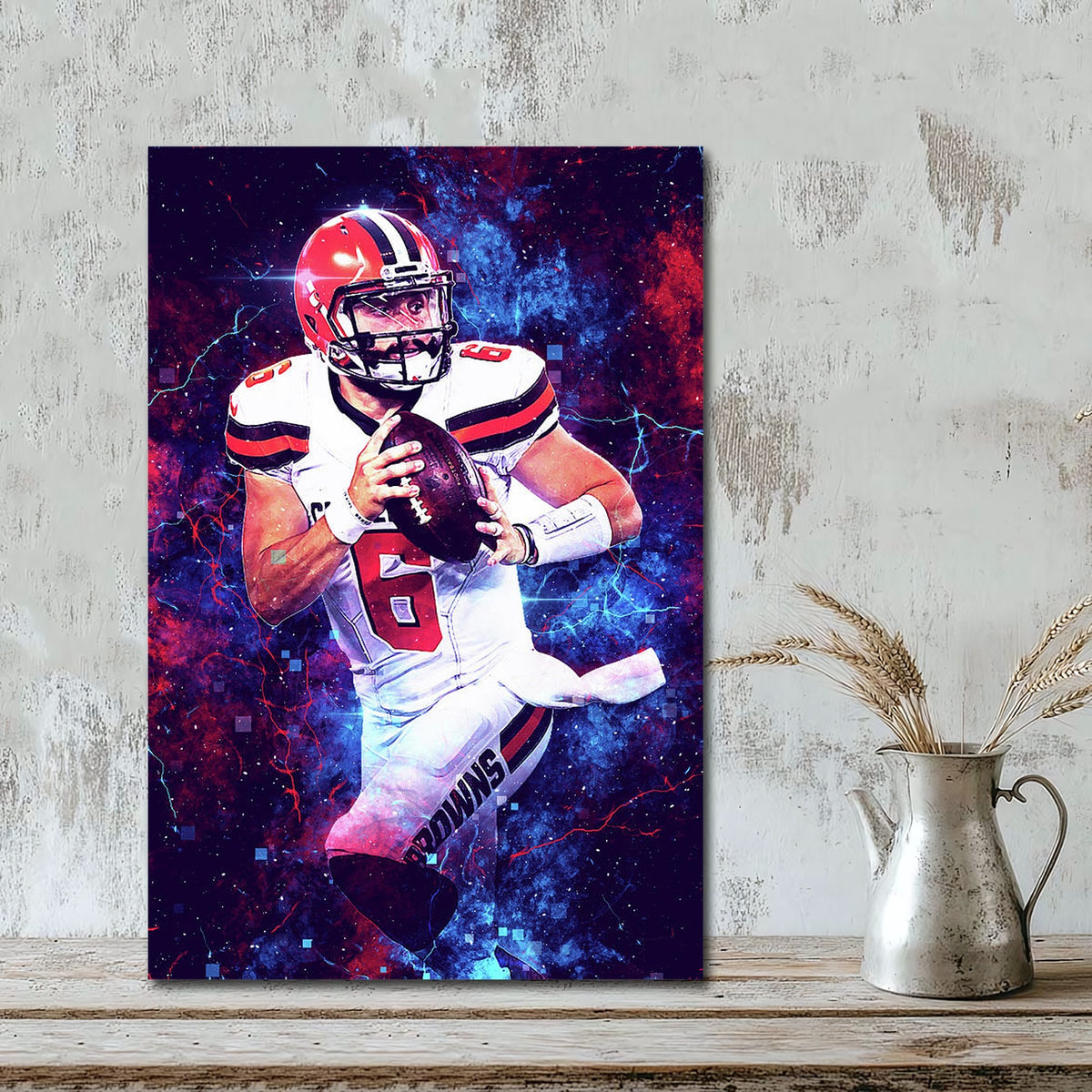 Baker Mayfield Sports Celebrity Art Deco Poster 1 Canvas Wall Art Poster Decor Gift