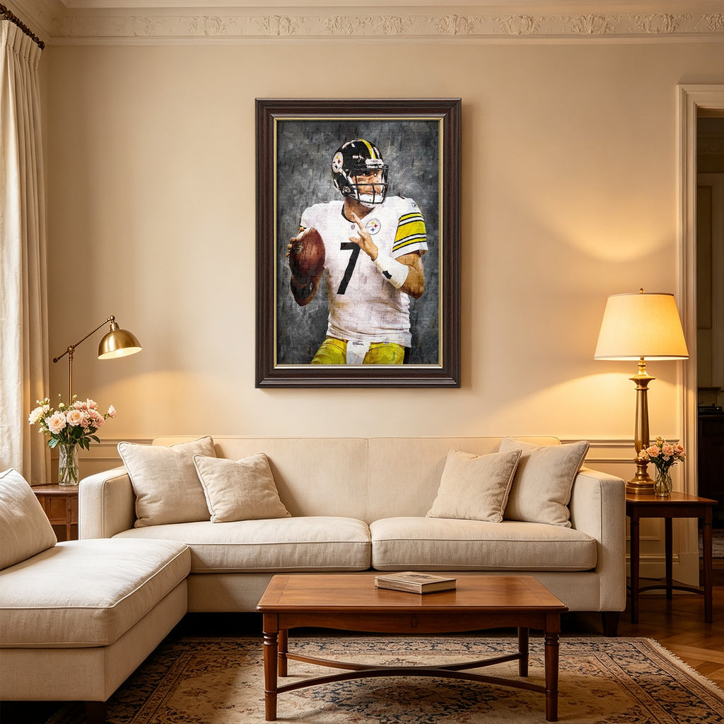 Ben Roethlisberger Celebrity Sports Art Poster School Dining Room Decoration 7 Canvas Wall Art Poster Decor Gift