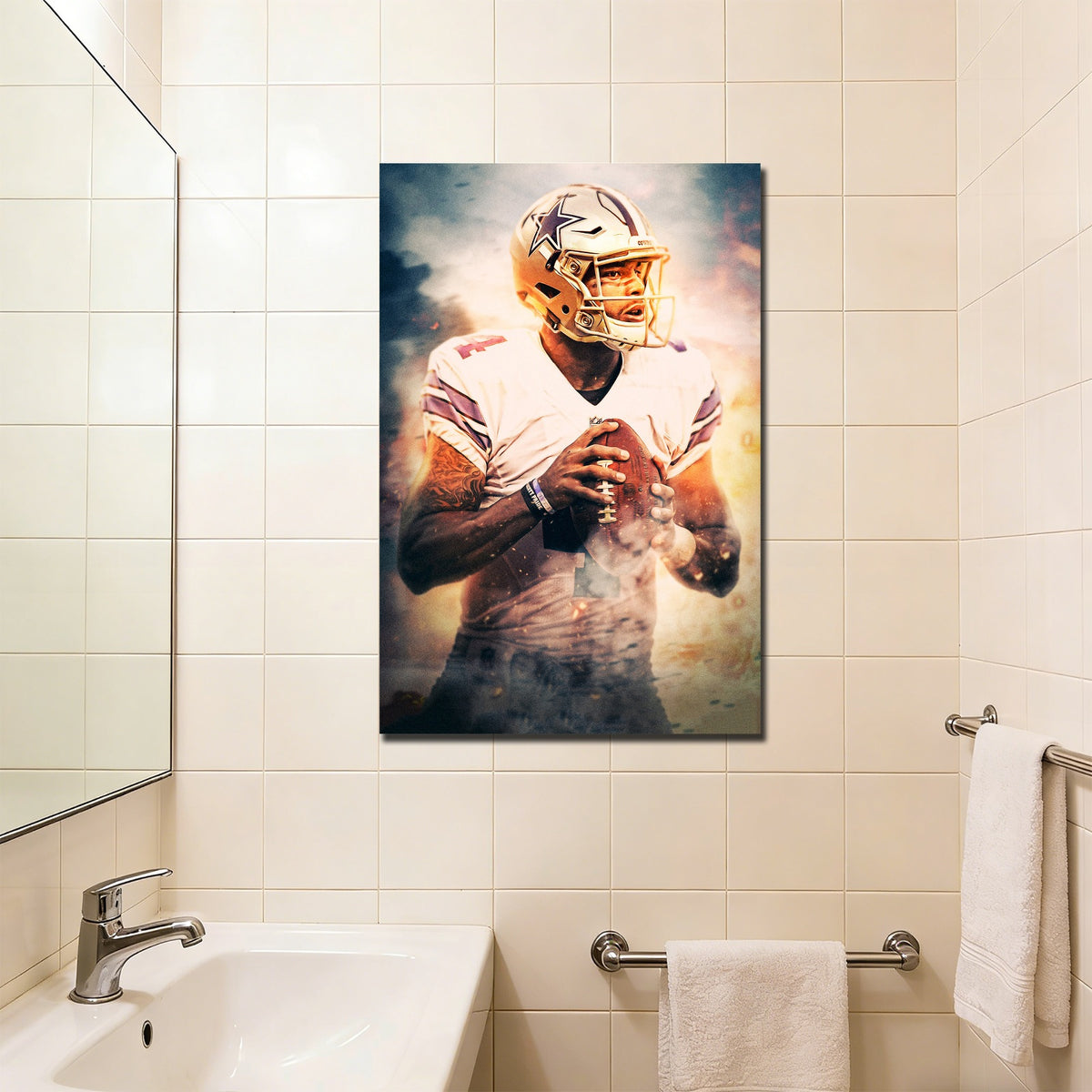 Dak Prescott Celebrity Sports Art Poster School Dining Room Decoration 8 Canvas Wall Art Poster Decor Gift