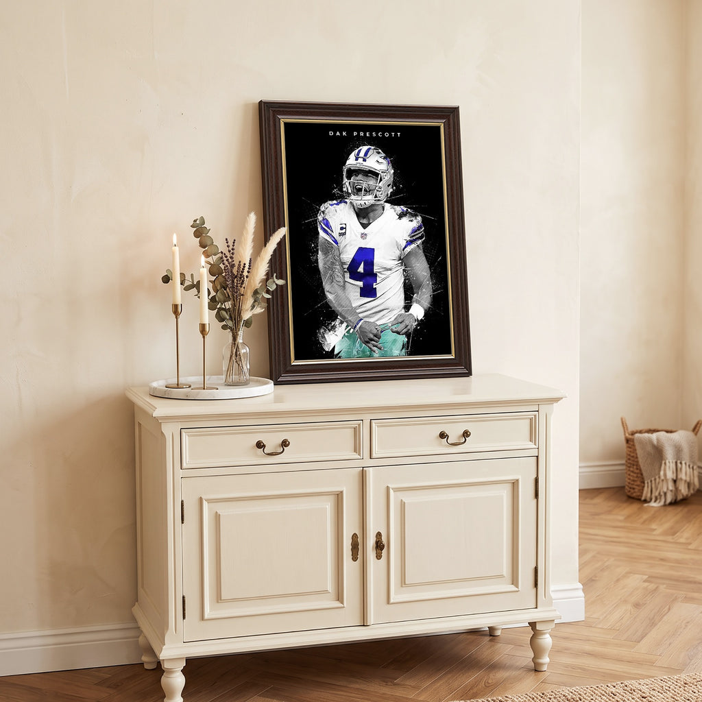 Dak Prescott Art Poster 1 Canvas Wall Art Poster Decor Gift
