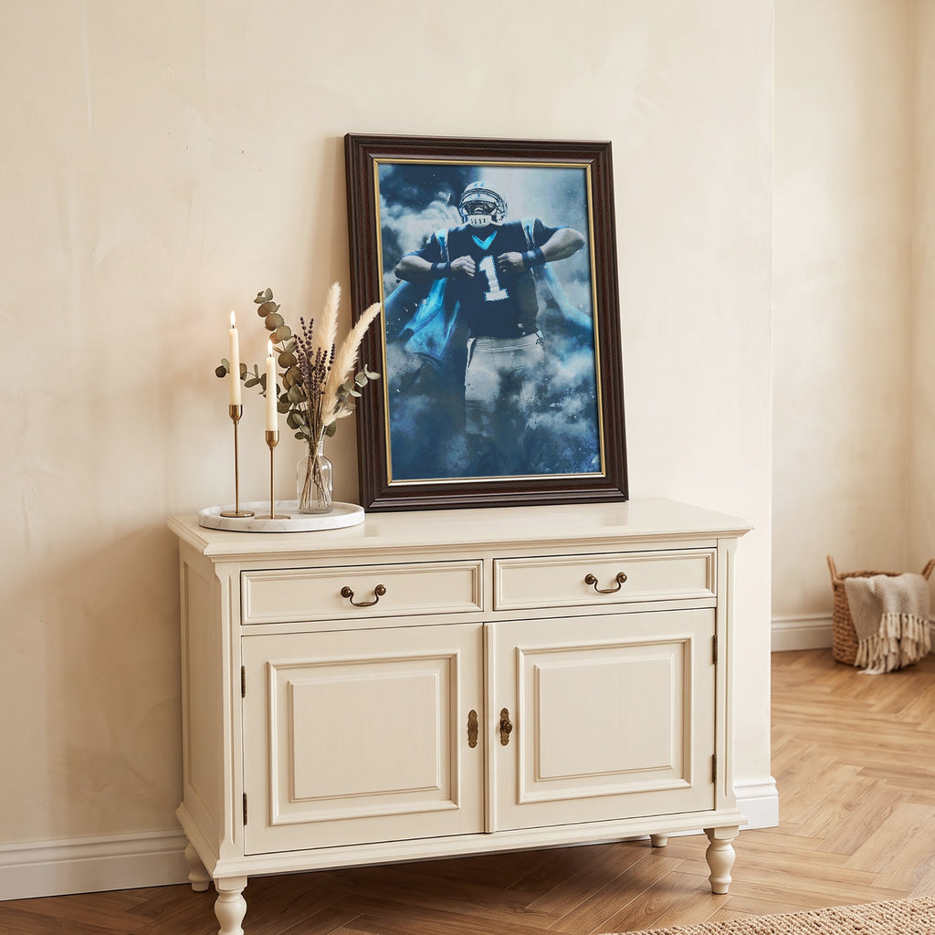 Cam Newton Sports Celebrity Art Deco Poster 2 Canvas Wall Art Poster Decor Gift