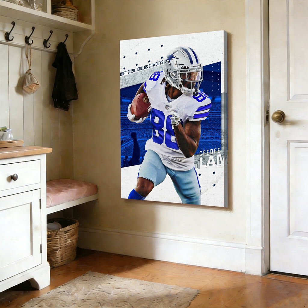 CeeDee Lamb Celebrity Sports Art Poster School Dining Room Decoration 8 Canvas Wall Art Poster Decor Gift