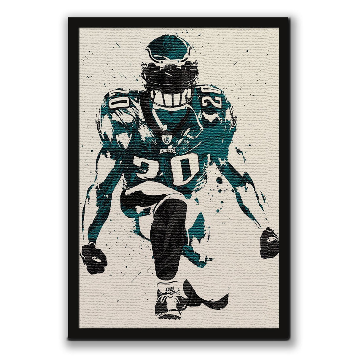 Brian Dawkins Art Poster 6 Canvas Wall Art Poster Decor Gift