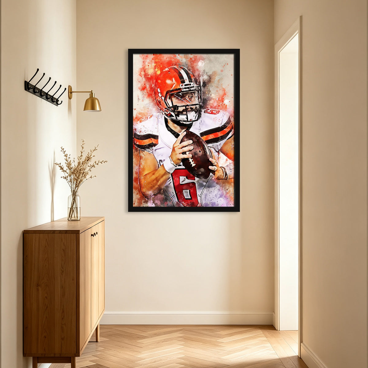Baker Mayfield Celebrity Sports Art Poster School Dining Room Decoration 12 Canvas Wall Art Poster Decor Gift