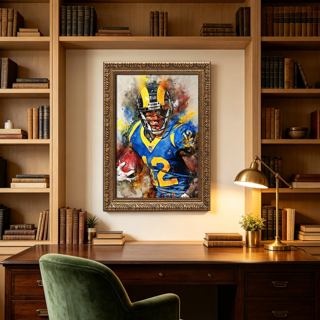 Brandin Cooks Celebrity Sports Art Poster School Dining Room Decoration 2 Canvas Wall Art Poster Decor Gift