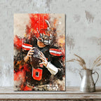 Baker Mayfield Celebrity Sports Art Poster School Dining Room Decoration 10 Canvas Wall Art Poster Decor Gift
