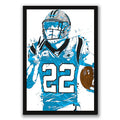 Christian McCaffrey Art Poster 1 Canvas Wall Art Poster Decor Gift