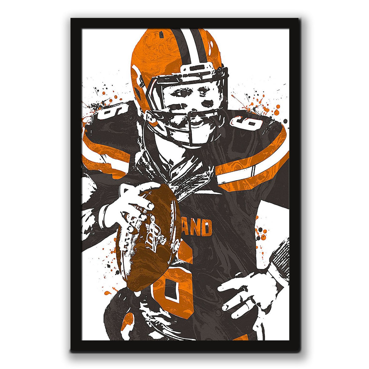 Baker Mayfield Celebrity Sports Art Poster School Dining Room Decoration 7 Canvas Wall Art Poster Decor Gift