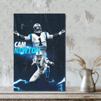 Cam Newton Sports Celebrity Art Deco Poster 5 Canvas Wall Art Poster Decor Gift