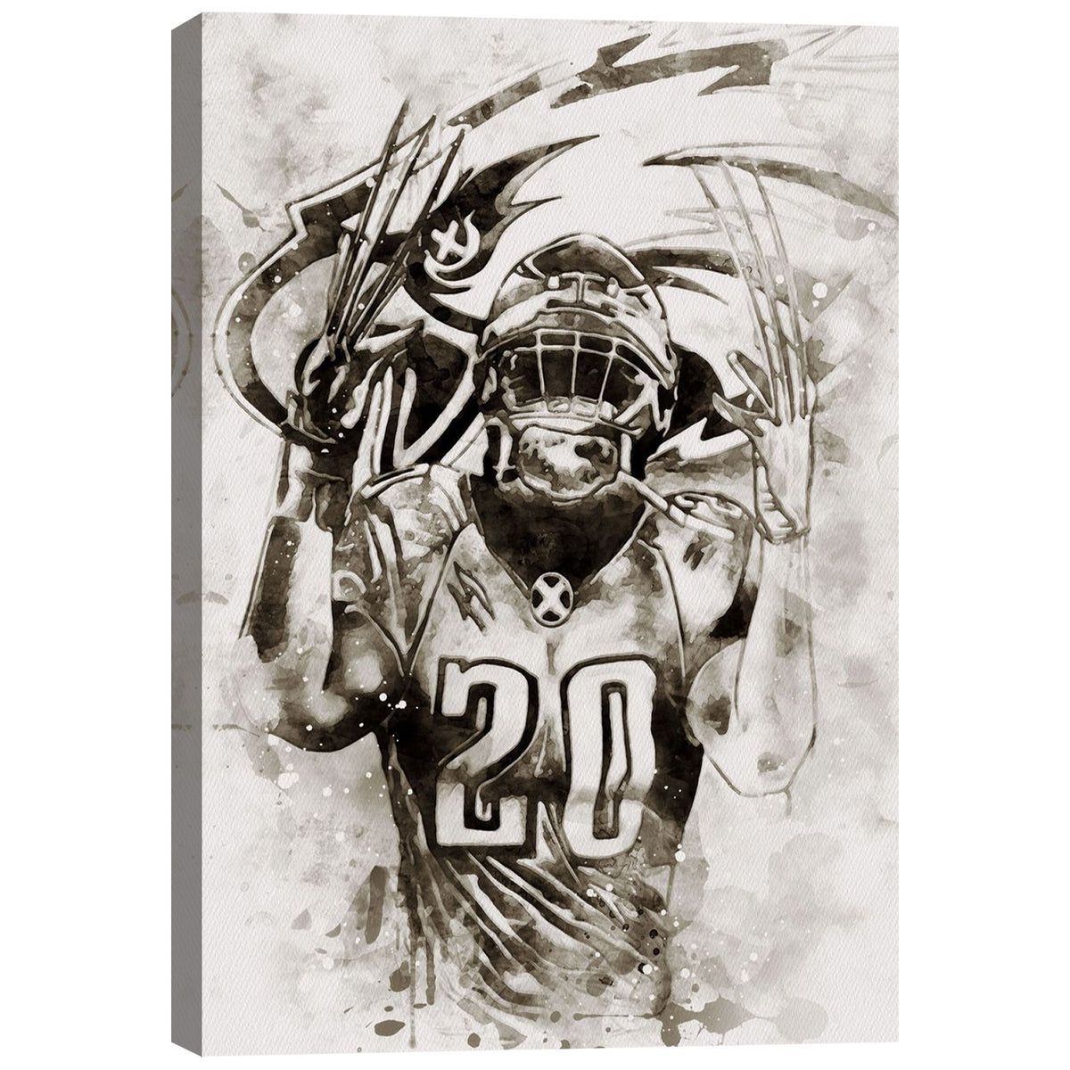 Brian Dawkins Art Poster 5 Canvas Wall Art Poster Decor Gift