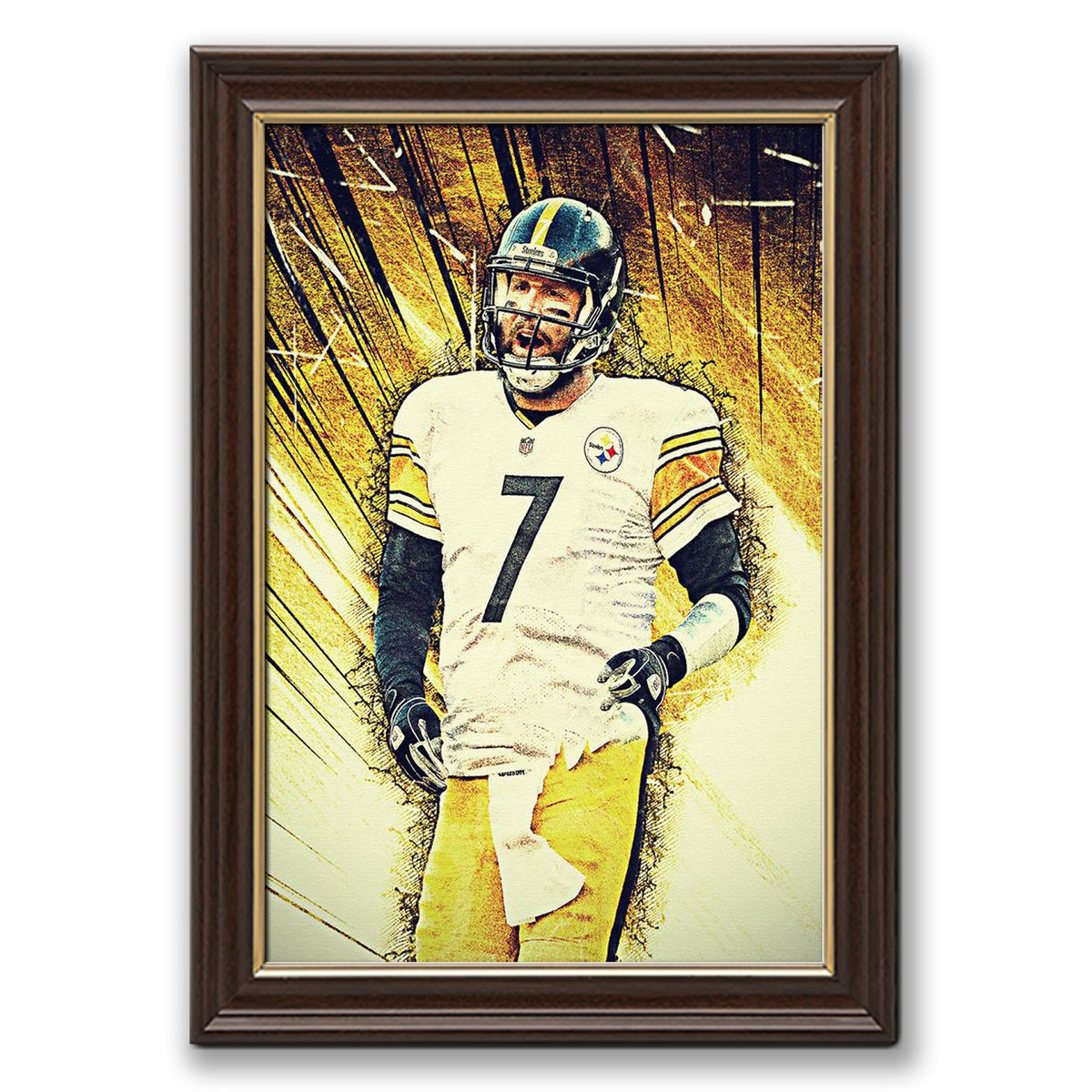 Ben Roethlisberger Celebrity Sports Art Poster School Dining Room Decoration 5 Canvas Wall Art Poster Decor Gift