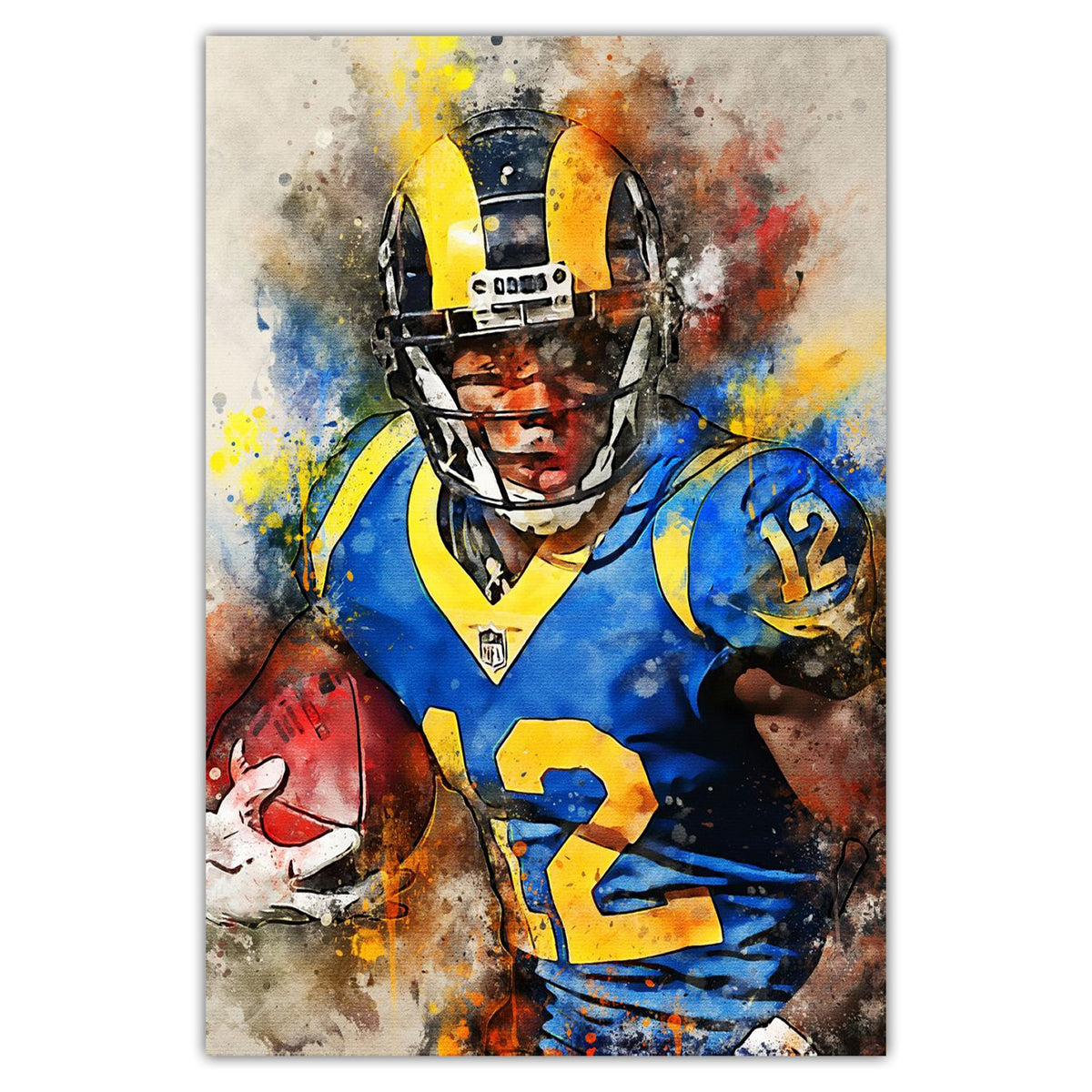 Brandin Cooks Celebrity Sports Art Poster School Dining Room Decoration 2 Canvas Wall Art Poster Decor Gift