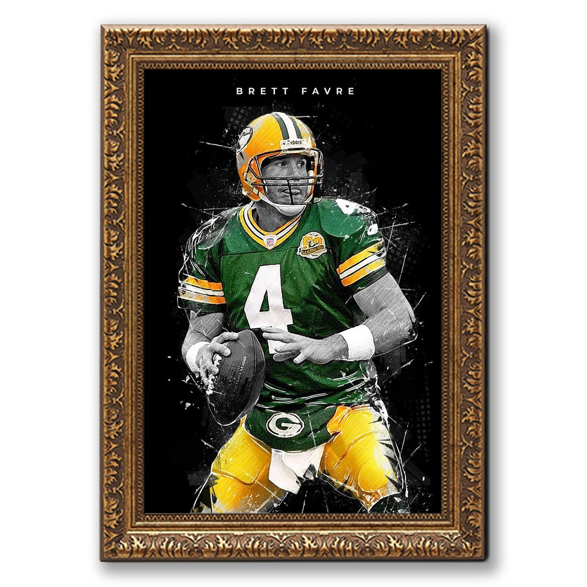 Brett Favre Art Poster 1 Canvas Wall Art Poster Decor Gift