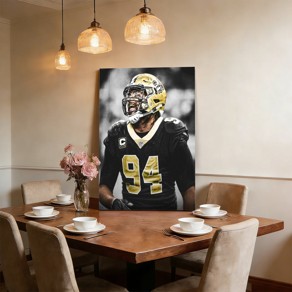 Cameron Jordan Celebrity Sports Art Poster School Dining Room Decoration 1 Canvas Wall Art Poster Decor Gift