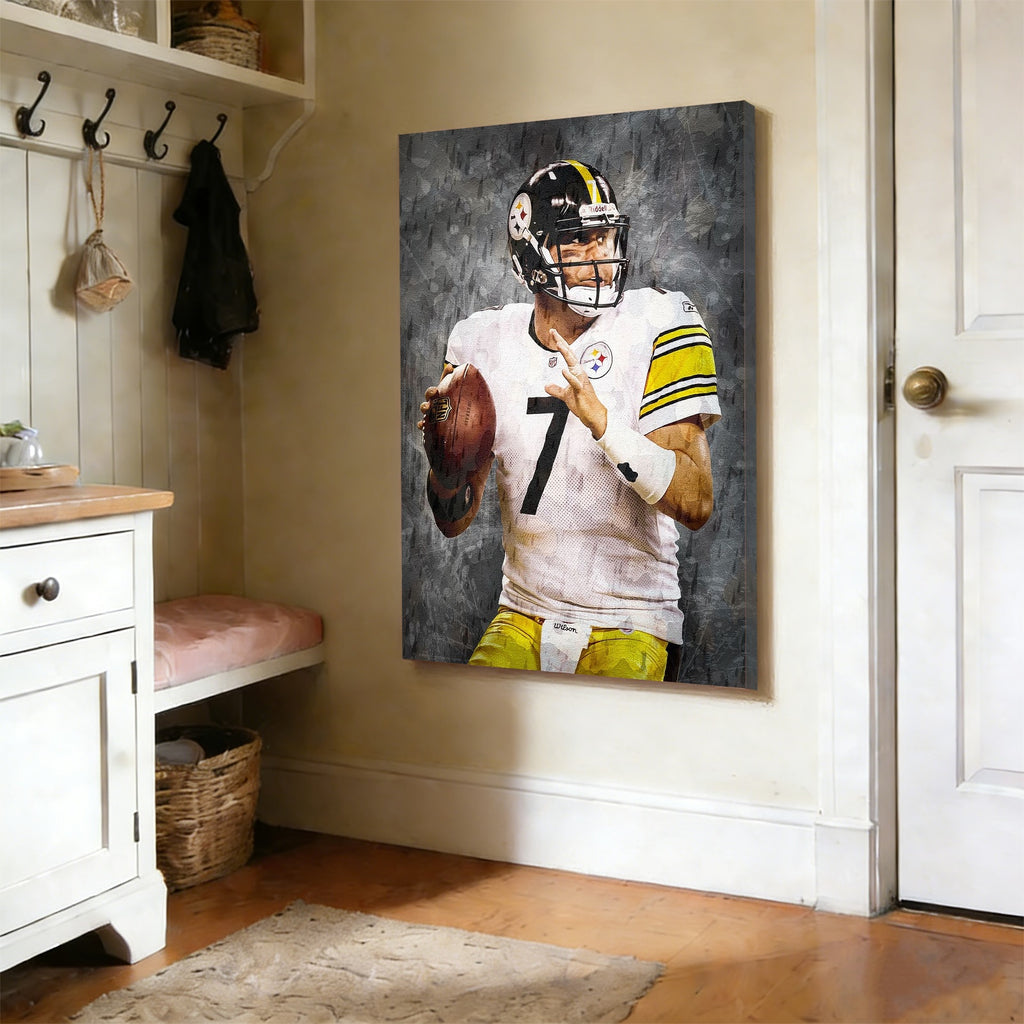 Ben Roethlisberger Celebrity Sports Art Poster School Dining Room Decoration 7 Canvas Wall Art Poster Decor Gift