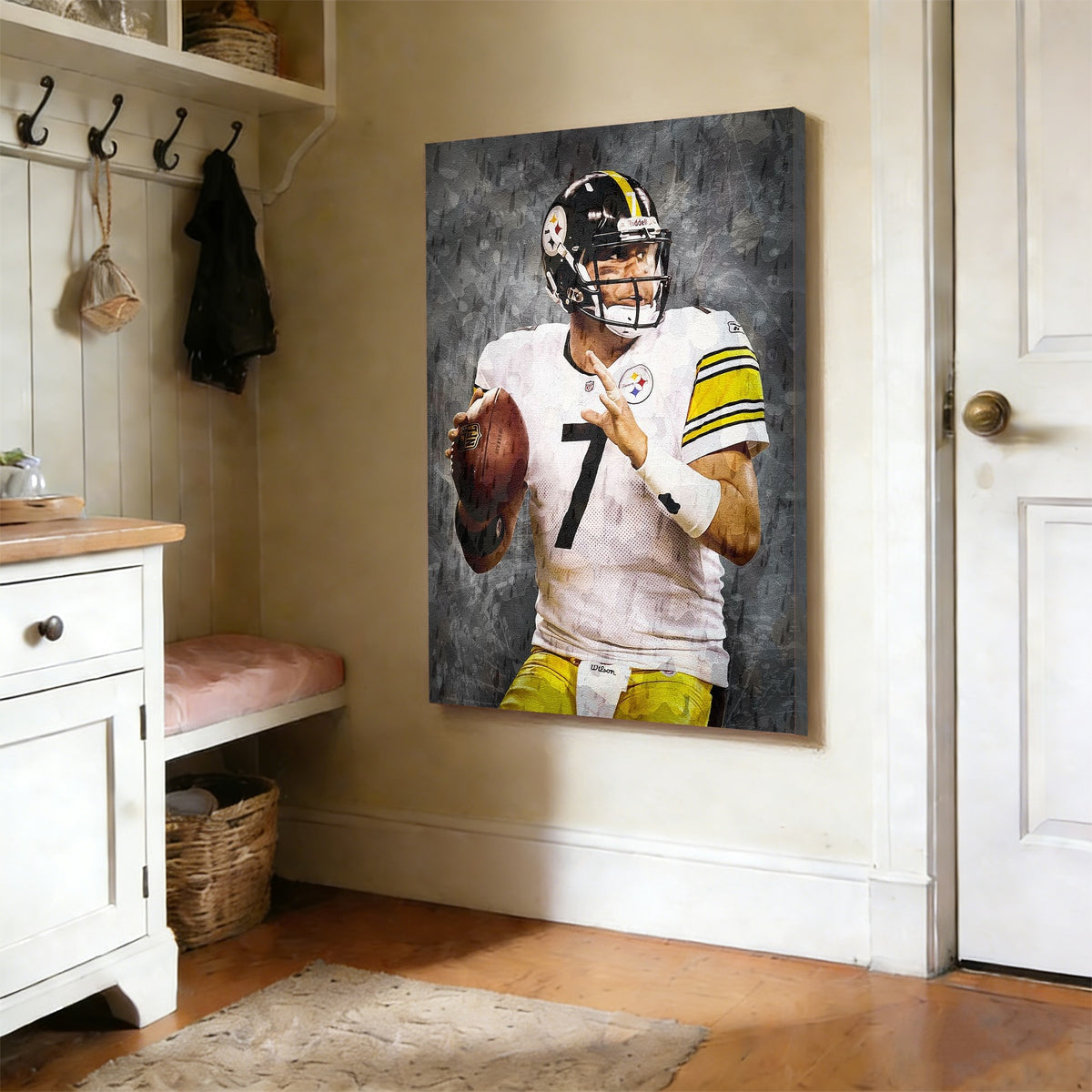 Ben Roethlisberger Celebrity Sports Art Poster School Dining Room Decoration 7 Canvas Wall Art Poster Decor Gift