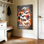 Baker Mayfield Sports Celebrity Art Deco Poster 10 Canvas Wall Art Poster Decor Gift