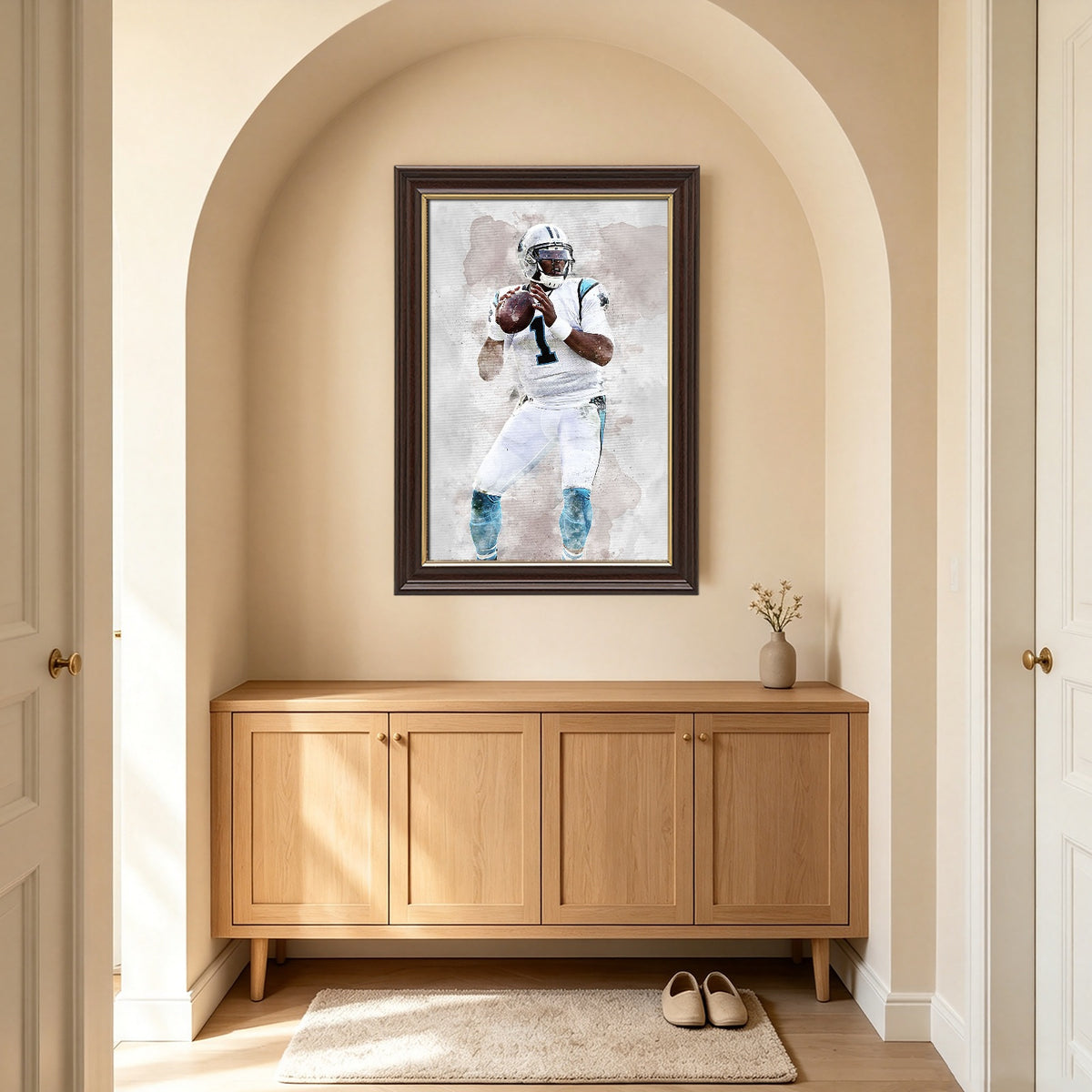 Cam Newton Celebrity Sports Art Poster School Dining Room Decoration 1 Canvas Wall Art Poster Decor Gift