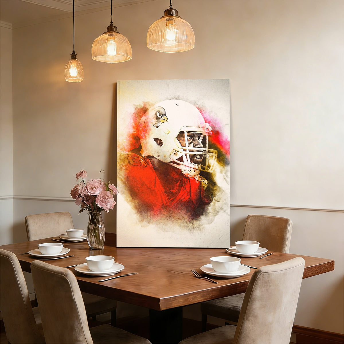 Chandler Jones Art Sports Decorative Poster School Dormitory 5 Canvas Wall Art Poster Decor Gift